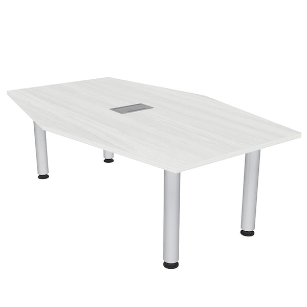 Skutchi Designs 45.25 in W, 71.5 in L, 29 in H, Engineered Wood Top, White H-HEXIR-4672PT-WC-EL - main